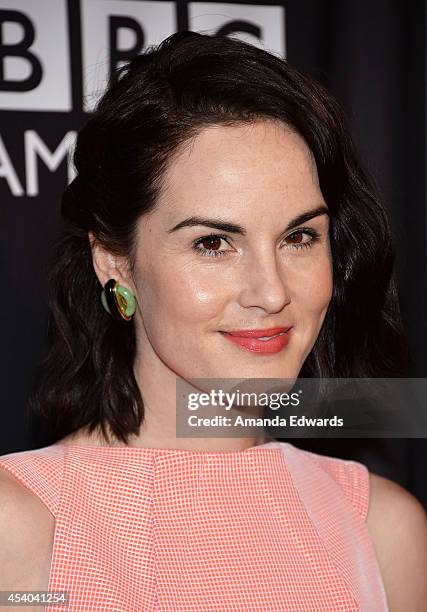 Actress Michelle Dockery arrives at the BAFTA Los Angeles TV Tea presented by BBC and Jaguar at SLS Hotel on August 23, 2014 in Beverly Hills,...