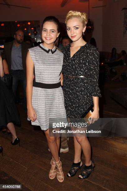Actresses Bailee Madison and Peyton List attend Variety and Women in Film Emmy Nominee Celebration powered by Samsung Galaxy on August 23, 2014 in...