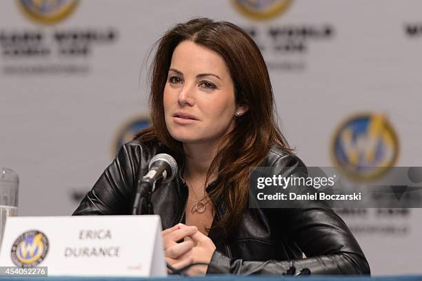 Erica Durance attends Wizard World Chicago Comic Con 2014 at Donald E. Stephens Convention Center on August 23, 2014 in Chicago, Illinois.