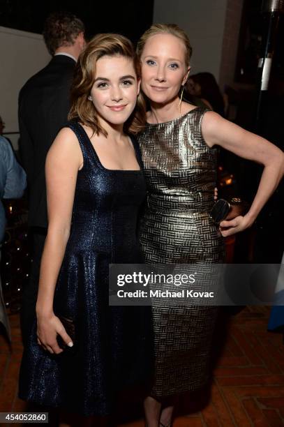 Actresses Kiernan Shipka and Anne Heche attend Variety and Women in Film Emmy Nominee Celebration powered by Samsung Galaxy on August 23, 2014 in...