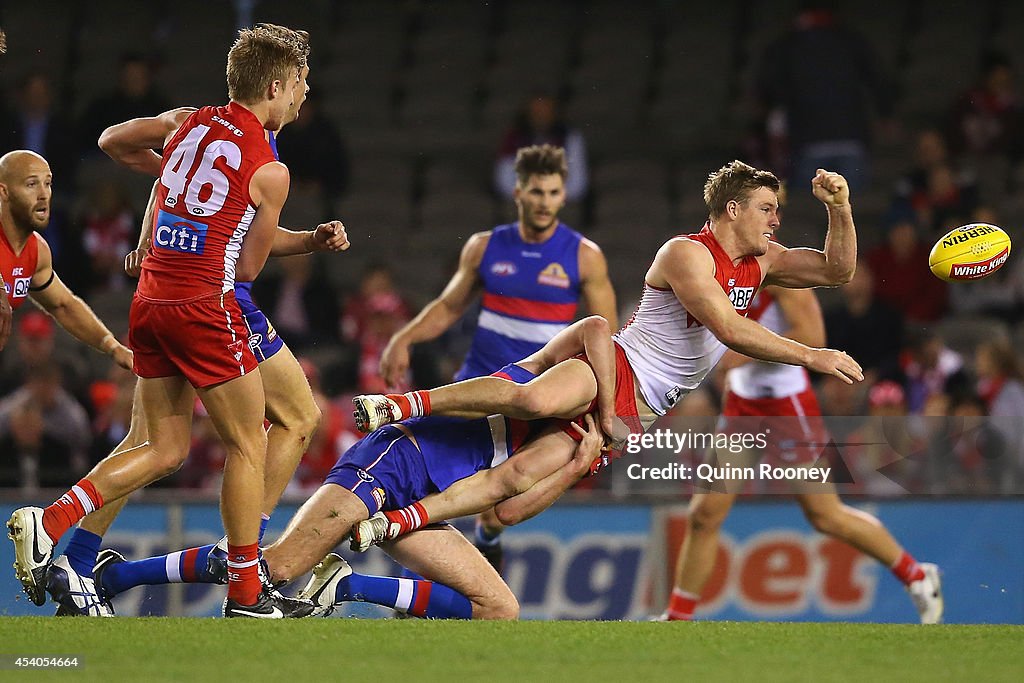 AFL Rd 22 - Western Bulldogs v Sydney