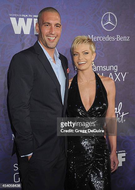 Actress Jaime Pressly and Hamzi Hijazi arrive at the Variety And Women In Film Annual Pre-Emmy Celebration at Gracias Madre on August 23, 2014 in...