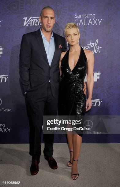 Actress Jaime Pressly and Hamzi Hijazi arrive at the Variety And Women In Film Annual Pre-Emmy Celebration at Gracias Madre on August 23, 2014 in...