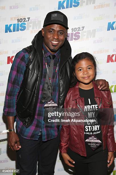 Comedian Wayne Brady and Maile Masako Brady attend KIIS FMs Jingle Ball 2013 gift suite at Staples Center on December 6, 2013 in Los Angeles, CA.