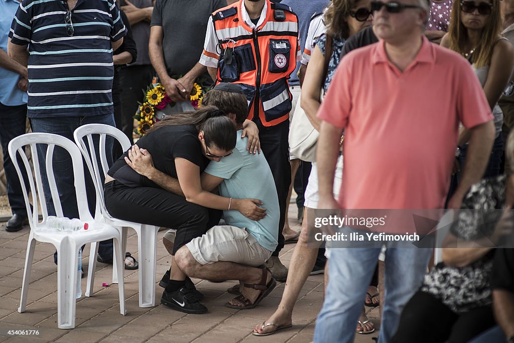 Funeral of Four-Year-Old Israeli Child Daniel Tregerman Killed By Gaza Missile