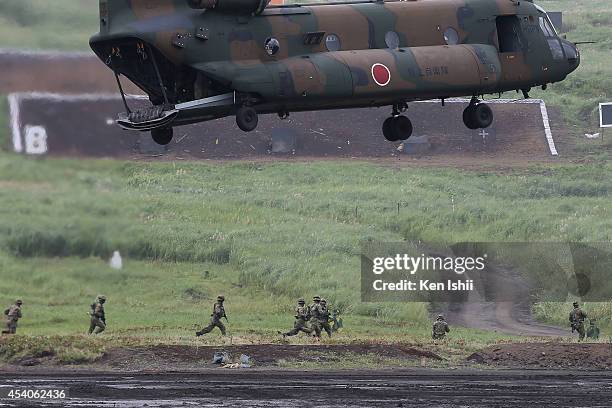 Jgsdf Riots Jgsdf Holds Annual Live Fire Exercise Photos and Premium High Res ...