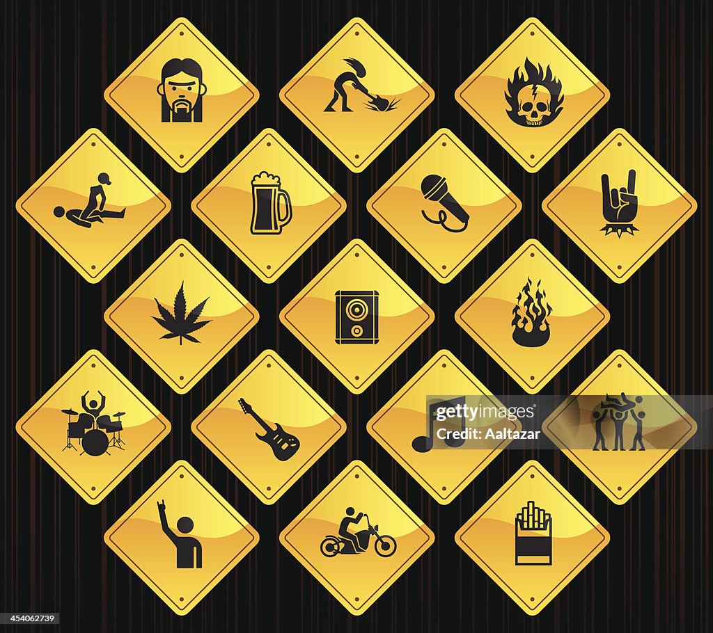 Yellow Road Signs - Rock Star