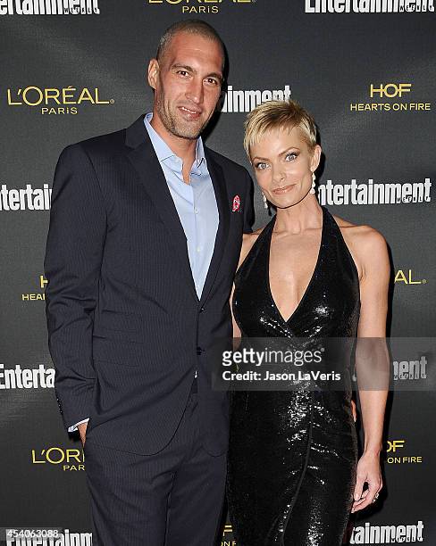Actress Jaime Pressly and Hamzi Hijazi attend the 2014 Entertainment Weekly pre-Emmy party at Fig & Olive Melrose Place on August 23, 2014 in West...
