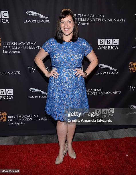 Actress Allison Tolman arrives at the BAFTA Los Angeles TV Tea presented by BBC and Jaguar at SLS Hotel on August 23, 2014 in Beverly Hills,...