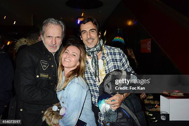 Jean Marie Marion, Agathe de La Fontaine and Laurent Hubert attend the 'Nuit de La Glisse 2013' At Le Grand Rex on December 6, 2013 in Paris, France.