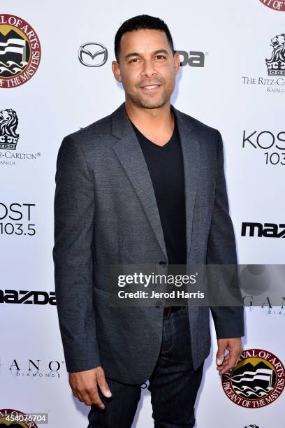Actor Jon Huertas attends the Festival of Arts Celebrity Benefit Concert and Pageant on August 23, 2014 in Laguna Beach, California.