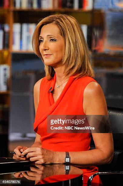 Pictured: Guest moderator Chris Jansing, appears on "Meet the Press" in Washington, D.C., Sunday, August 24, 2014.