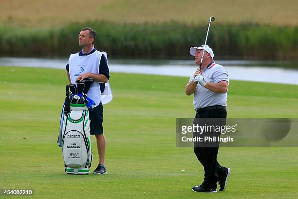 Ian Woosnam of Wales in action during the final round of the English Senior Open played at Rockliffe Hall on August 24, 2014 in Durham, United...