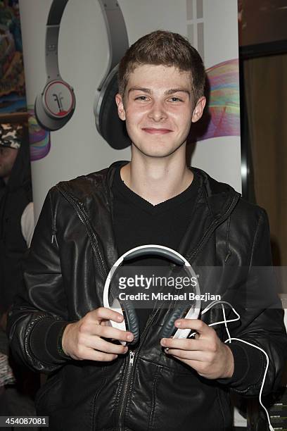 Zach Beeken attends the Jingle Ball Backstage Gifting Suite sponsored by Flips Audio at Staples Center on December 6, 2013 in Los Angeles, California.