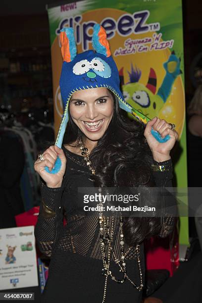 Joyce Giraud attends the Jingle Ball Backstage Gifting Suite sponsored by Flips Audio at Staples Center on December 6, 2013 in Los Angeles,...