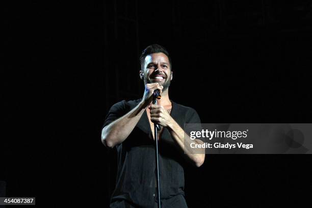 Ricky Martin performs at Draco & Friends Concert at Coliseo de Puerto Rico on December 6, 2013 in San Juan, Puerto Rico.