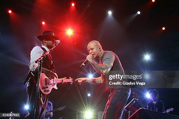 Draco Rosa performs Rene of Calle 13 at Draco & Friends Concert at Coliseo de Puerto Rico on December 6, 2013 in San Juan, Puerto Rico.