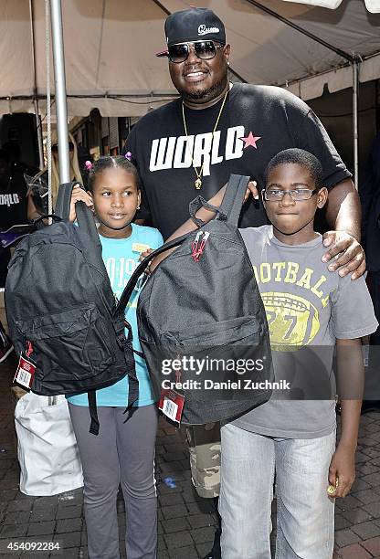 WorldStarHipHop CEO Lee O'Denat attends the 2nd Annual Worldstar Foundation Back To School Giveaway at Jamaica Colosseum Mall on August 24, 2014 in...
