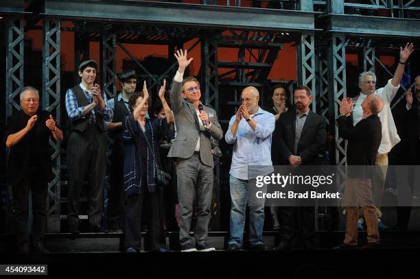 Director Thomas Schumacher attends the "Newsies" Final Broadway Curtain Call at the Nederlander Theatre on August 24, 2014 in New York City.