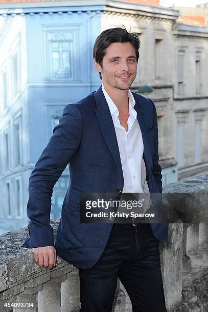 Raphael Personnaz attends the 'L'Affaire SK1' Photocall at Hotel Mercure during the 7th Angouleme French-Speaking Film Festival on August 24, 2014 in...