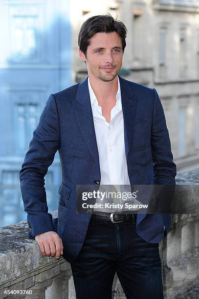 Raphael Personnaz attends the 'L'Affaire SK1' Photocall at Hotel Mercure during the 7th Angouleme French-Speaking Film Festival on August 24, 2014 in...