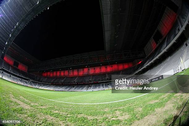 General view Arena da Baixada after the match between of Atletico-PR and Bahia for the Brazilian Series A 2014 at Arena da Baixada on August 24, 2014...