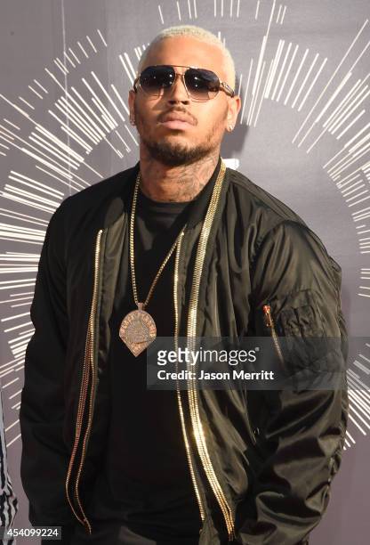 Recording artist Chris Brown attends the 2014 MTV Video Music Awards at The Forum on August 24, 2014 in Inglewood, California.