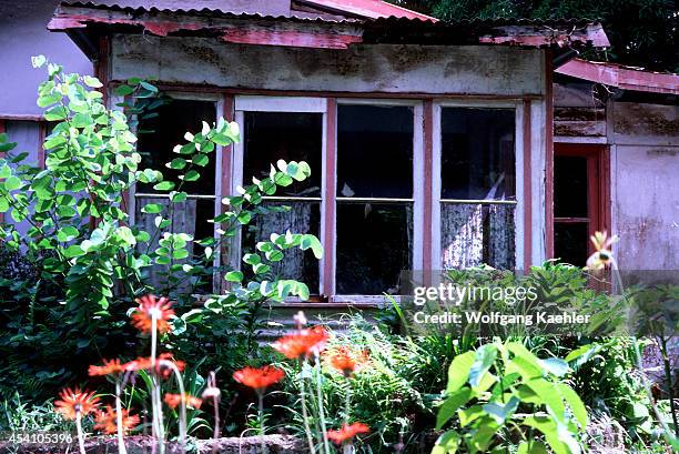 Pitcairn Island,village, Typical House.