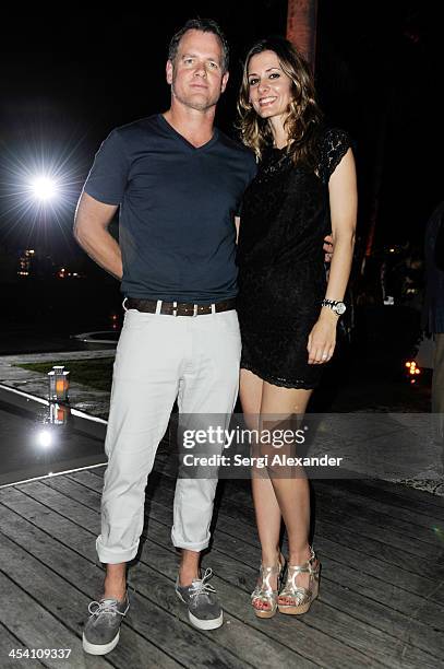 Paul Balmer & Caitlyn Balmer attend Niche Media Party Hosted By Zoe Saldana on December 6, 2013 in Miami Beach, Florida.