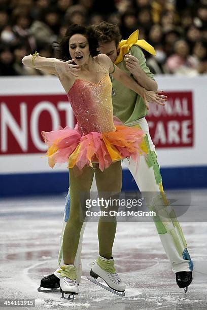 Nathalie Pechalat and Fabian Bourzat of France compete in the Ice Dance Free Dance Final on day three of the ISU Grand Prix of Figure Skating Final...
