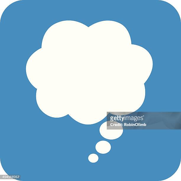 stockillustraties, clipart, cartoons en iconen met thought bubble icon - thought bubble