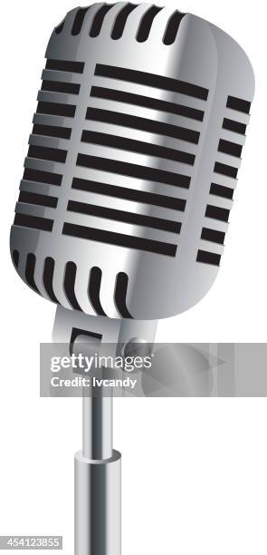 microphone isolated on white - microphone 3d stock illustrations