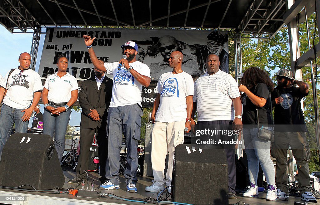 Michael Brown's father speaks out with Trayvon Martin's parents ahead of funeral