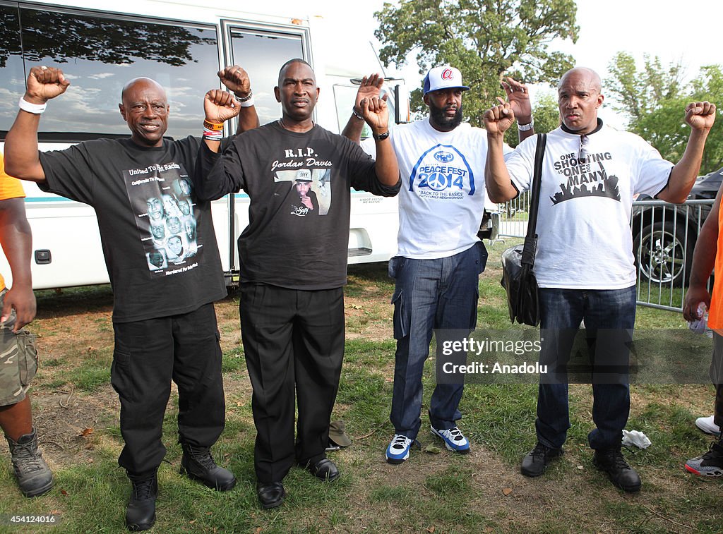 Michael Brown's father speaks out with Trayvon Martin's parents ahead of funeral