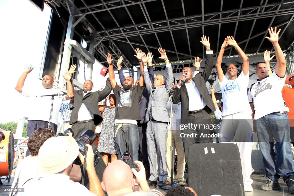 Michael Brown's father speaks out with Trayvon Martin's parents ahead of funeral