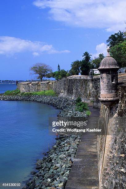 Puerto Rico, Old San Juan, City Wall.