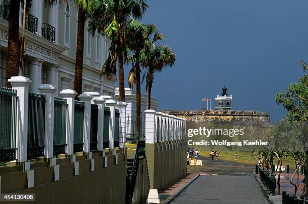 Puerto Rico, Old San Juan, Asilo De Beneficencia , El Morro Fortress.