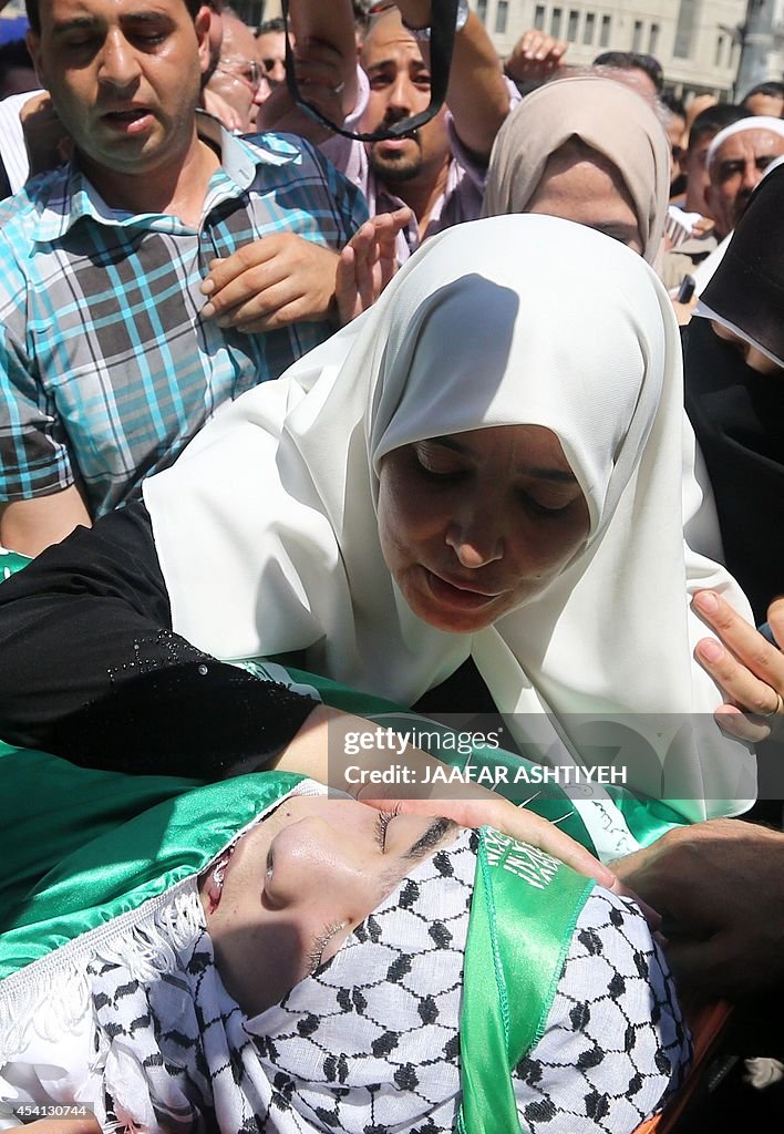 PALESTINIAN-ISRAEL-CONFLICT-FUNERAL