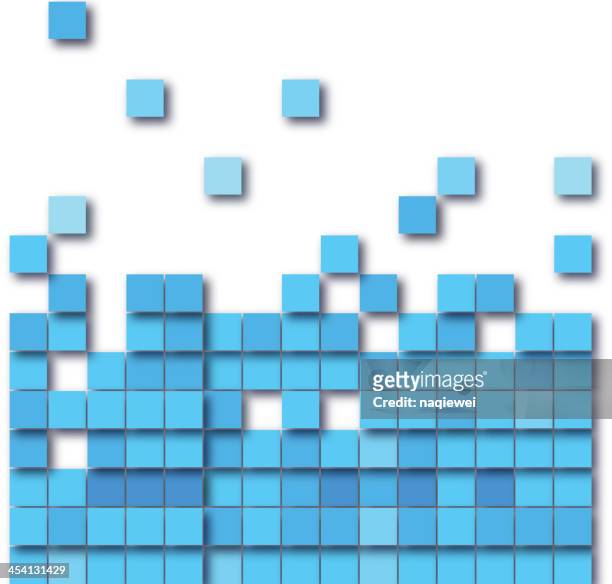 blue abstract digital check background - easy load stock illustrations