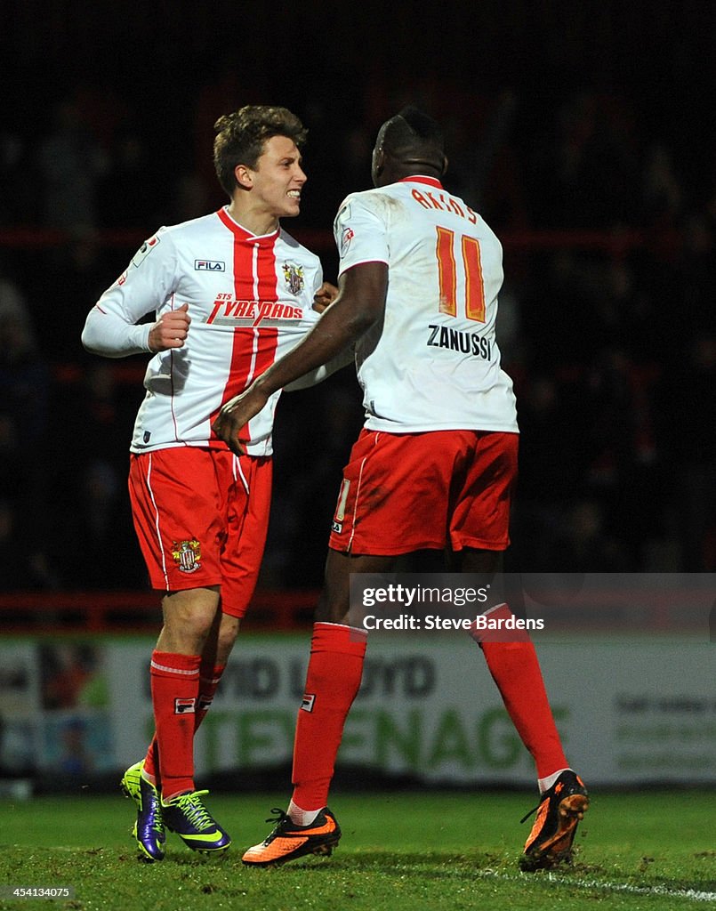 Stevenage v Stourbridge - FA Cup Second Round