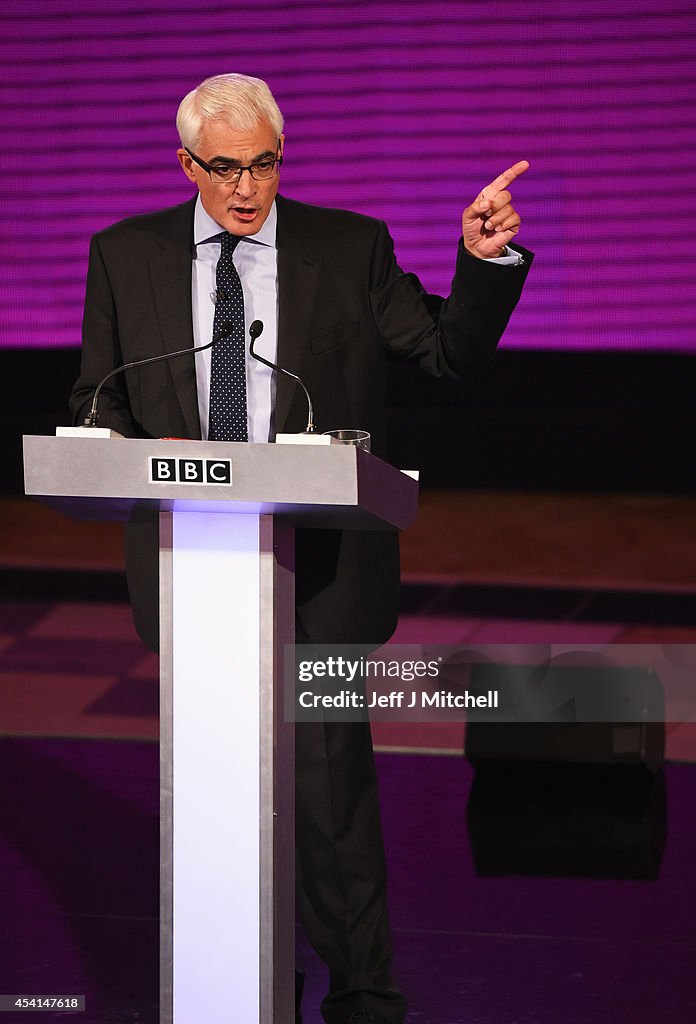 Second Television Debate Between Alex Salmond And Alistair Darling