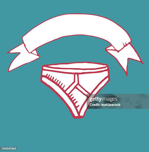 pants banner - knickers stock illustrations
