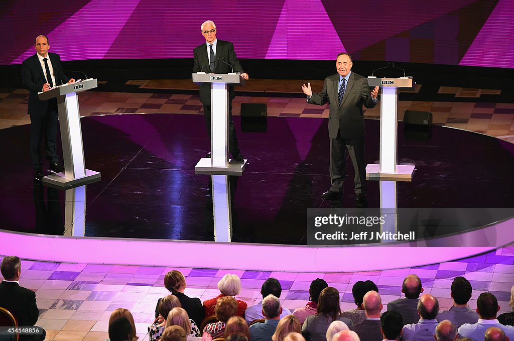Second Television Debate Between Alex Salmond And Alistair Darling