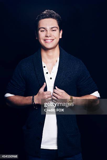 Actor Jake T. Austin is photographed at the Fox 2014 Teen Choice Awards at The Shrine Auditorium on August 10, 2014 in Los Angeles, California.