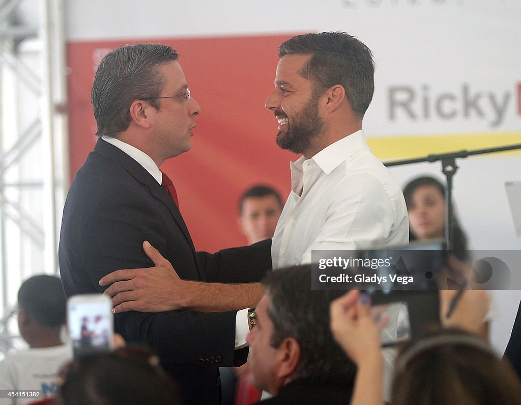 Ricky Martin Opens Centro Tau Child Development and Prevention Center