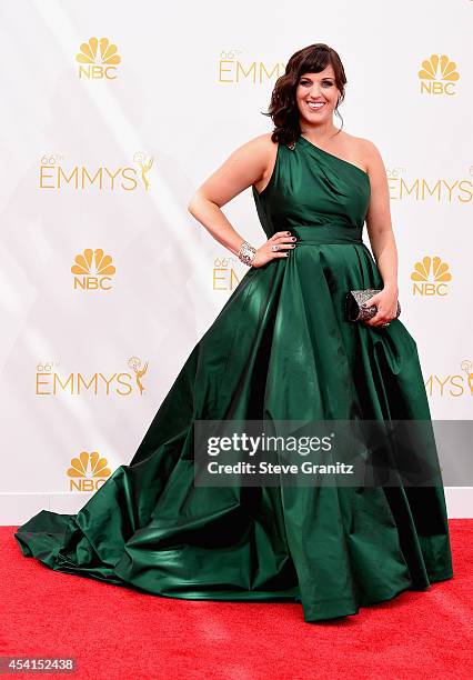 Actress Allison Tolman attends the 66th Annual Primetime Emmy Awards held at Nokia Theatre L.A. Live on August 25, 2014 in Los Angeles, California.