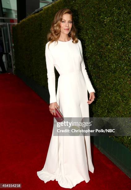 66th ANNUAL PRIMETIME EMMY AWARDS -- Pictured: Actress Michelle Monaghan arrives to the 66th Annual Primetime Emmy Awards held at the Nokia Theater...