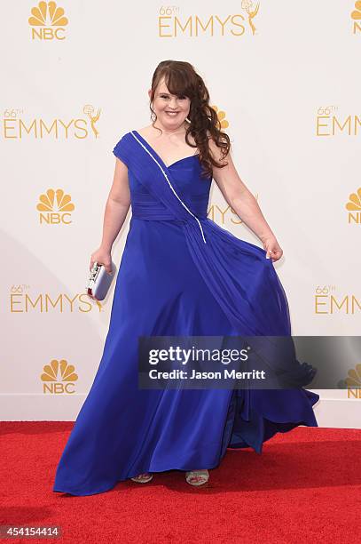 Actress Jamie Brewer attends the 66th Annual Primetime Emmy Awards held at Nokia Theatre L.A. Live on August 25, 2014 in Los Angeles, California.