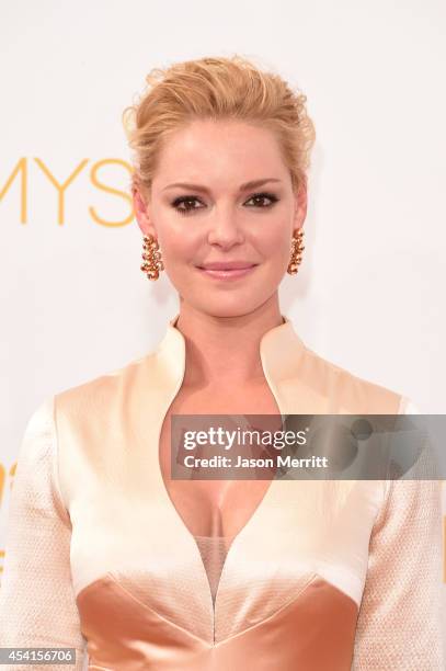 Actress Katherine Heigl attends the 66th Annual Primetime Emmy Awards held at Nokia Theatre L.A. Live on August 25, 2014 in Los Angeles, California.