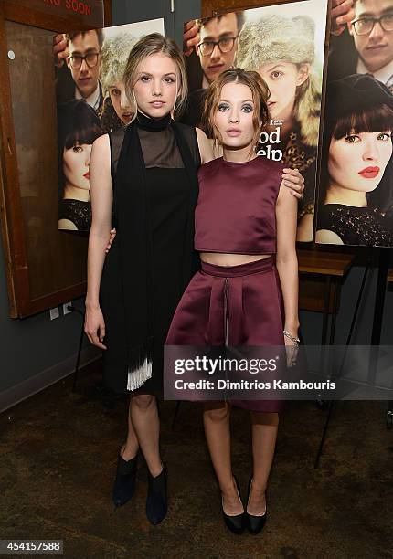 Hannah Murray and Emily Browning attend the "God Help The Girl" New York Special Screening at Nitehawk Cinema on August 25, 2014 in New York City.